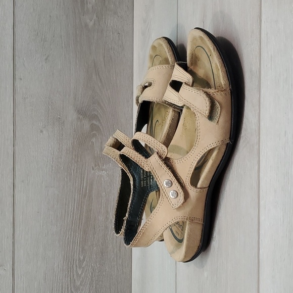 Abeo Womens Crescent Syone Leather Hook&loop Sandals shoes sz 6N - Picture 2 of 13